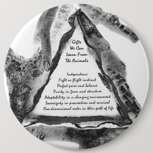 Badge Rond 15,2 Cm Cadeaux D'Animaux (Devant)