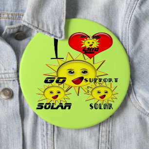 Badge Rond 15,2 Cm Cadeaux de l'énergie solaire et produits promotion