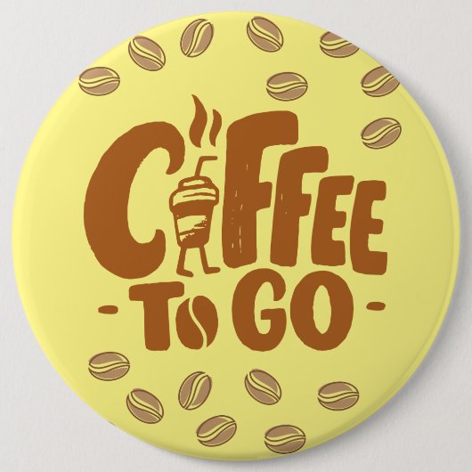 Badge Rond 15,2 Cm café (Devant)