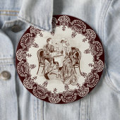 Badge Rond 15,2 Cm café et amour (En situation)