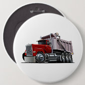 Badge Rond 15,2 Cm Camion de dessin (Devant & derrière)