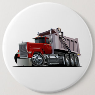Badge Rond 15,2 Cm Camion de dessin