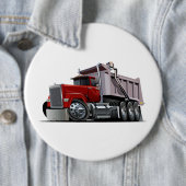 Badge Rond 15,2 Cm Camion de dessin (En situation)