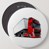 Badge Rond 15,2 Cm Camion de dessin (Devant & derrière)