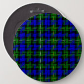 Badge Rond 15,2 Cm Campbell tartan bleu vert plaid (Devant & derrière)