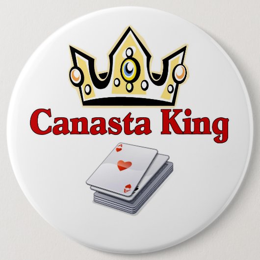 Badge Rond 15,2 Cm Canasta King (Devant)