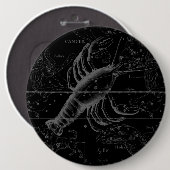 Badge Rond 15,2 Cm Cancer Constellation Hevelius 1690 Décor (Devant & derrière)