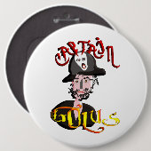 Badge Rond 15,2 Cm Capitaine Golus (Devant & derrière)