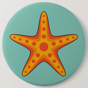 Badge Rond 15,2 Cm Carton d'Épis orange mignon