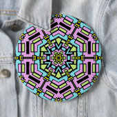 Badge Rond 15,2 Cm Cartoon Kaleidoscope - Colossal (En situation)