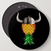 Badge Rond 15,2 Cm Casquette viking King (Devant & derrière)