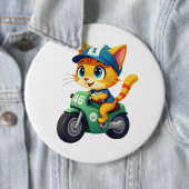 Badge Rond 15,2 Cm Cat drôle (En situation)