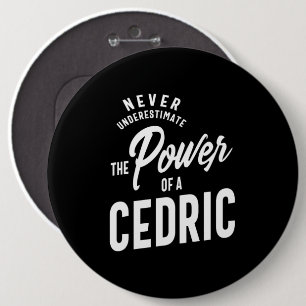 Badge Rond 15,2 Cm Cedric Nom personnalisé Cadeau Anniversaire