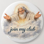 Badge Rond 15,2 Cm Céleste (Devant)