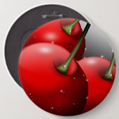 Badge Rond 15,2 Cm Cerises avec gouttes de ragoût (Devant & derrière)