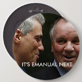 Badge Rond 15,2 Cm C'est EMANUAL APRÈS (Devant & derrière)
