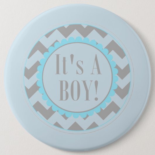 Badge Rond 15,2 Cm C'est un garçon (Devant)