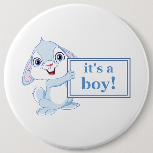 Badge Rond 15,2 Cm C'est un garçon (Devant)