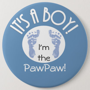 Badge Rond 15,2 Cm C'est un garçon ! Nouveau bouton de bébé pour d
