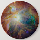 Badge Rond 15,2 Cm Chaos au coeur du composite Spitzer Hubble Orion (Devant)