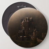 Badge Rond 15,2 Cm Château d'Eltz de Burg dans le brouillard de matin (Devant & derrière)