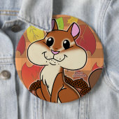 Badge Rond 15,2 Cm Cheeky Chipmunk - (En situation)