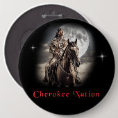 Badge Rond 15,2 Cm Cherokee (Devant & derrière)