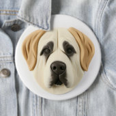 Badge Rond 15,2 Cm Chien berger anatolien 3D inspiré (En situation)