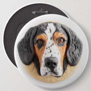 Badge Rond 15,2 Cm Chien Bluetick Coonhound Inspiré 3D