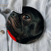 Badge Rond 15,2 Cm chien de rojo (En situation)