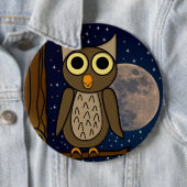 Badge Rond 15,2 Cm chouette (En situation)