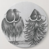 Badge Rond 15,2 Cm Chouettes amusantes (Devant)
