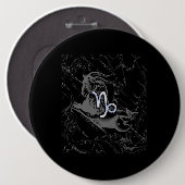 Badge Rond 15,2 Cm Chrome comme Capricorn Zodiac Connexion Hevelius (Devant & derrière)