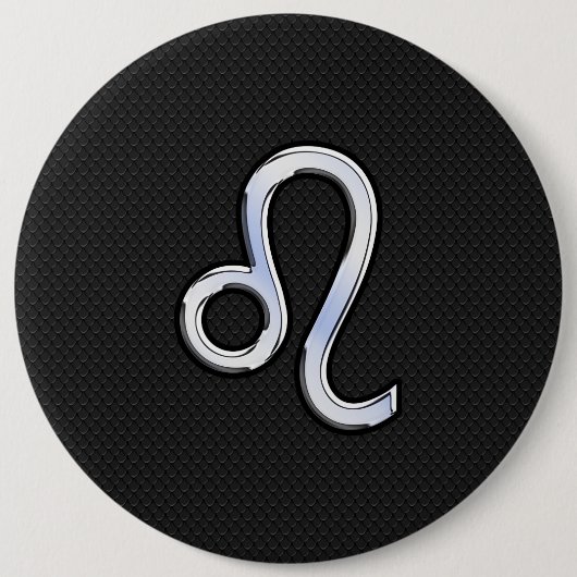 Badge Rond 15,2 Cm Chrome moderne comme Leo Connexion peau de serpent (Devant)