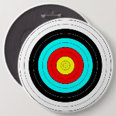Badge Rond 15,2 Cm Cible de tir à l'arc (Devant & derrière)