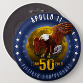 Badge Rond 15,2 Cm Cinquantième lune Eagle de Starfield (Devant & derrière)