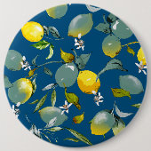 Badge Rond 15,2 Cm citrons aquarelle 28 (Devant)