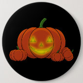 Badge Rond 15,2 Cm Citrouille Jack-o-lanterne (Devant)