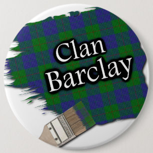 Badge Rond 15,2 Cm Clan Barclay Tartan Pinceau