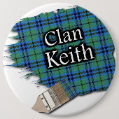 Badge Rond 15,2 Cm Clan Keith Tartan Peinture Brush (Devant)