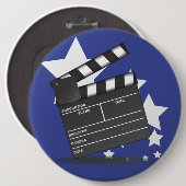 Badge Rond 15,2 Cm Clapperboard (Devant & derrière)