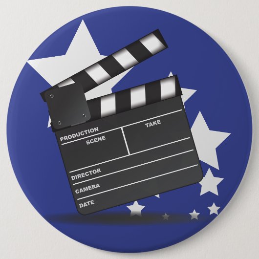 Badge Rond 15,2 Cm Clapperboard (Devant)