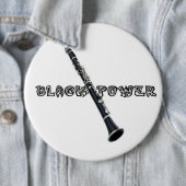 Badge Rond 15,2 Cm Clarinette (En situation)