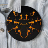 Badge Rond 15,2 Cm Classe de Yoga d'Halloween (En situation)