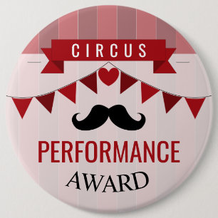 Badge Rond 15,2 Cm Classic Circus Poster Children's Birthday Party