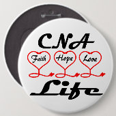 Badge Rond 15,2 Cm CNA Hope Love Faith (Devant & derrière)