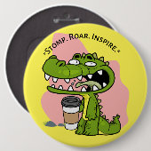 Badge Rond 15,2 Cm cocodrille (Devant & derrière)