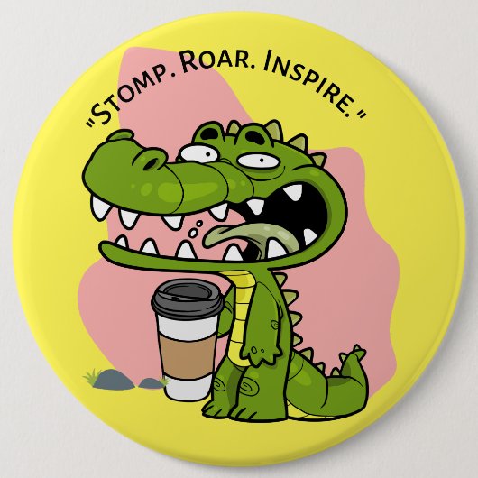 Badge Rond 15,2 Cm cocodrille (Devant)