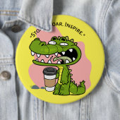 Badge Rond 15,2 Cm cocodrille (En situation)