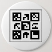 Badge Rond 15,2 Cm code qr (Devant)
